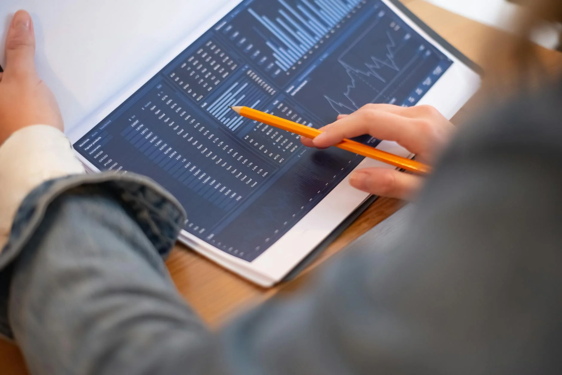 developer reviewing website analytics