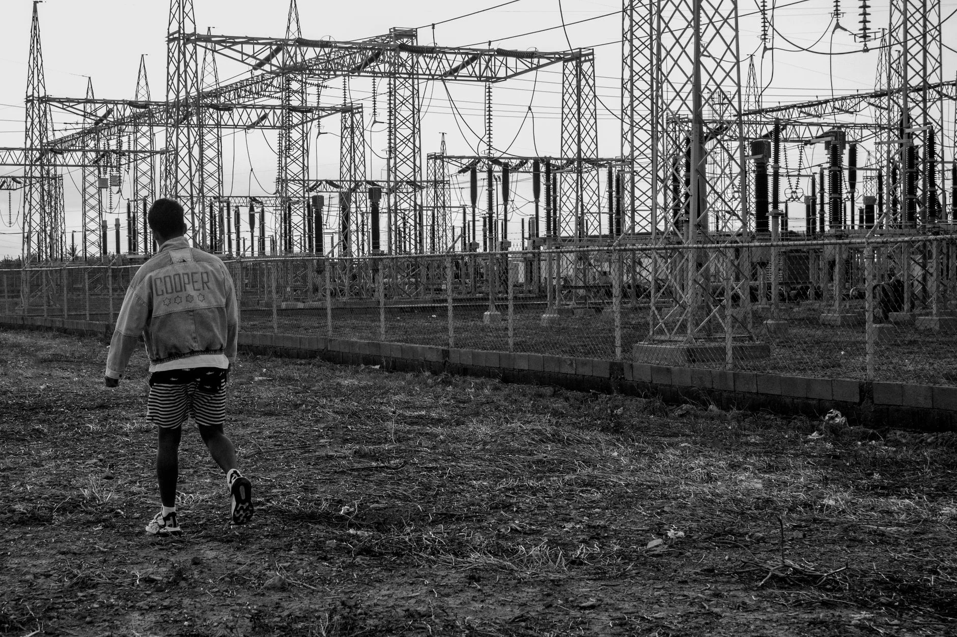 A close-up of an industrial power substation's wiring representing resilient infrastructure